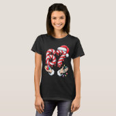 Funny Six Seven 67 Christmas Candy Cane Festive Ho T-shirt (Voorkant volledig)