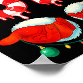 Funny Six Seven 67 Christmas Candy Cane  Poster (Hoek)