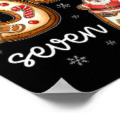 Funny Six Seven 67 Gingerbread Christmas Boys Xmas Poster (Hoek)