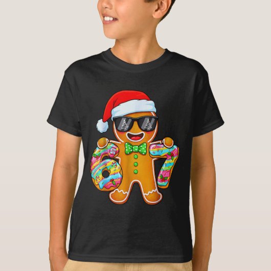 Funny Six Seven 67 Gingerbread Christmas Boys Xmas T-shirt (Voorkant)