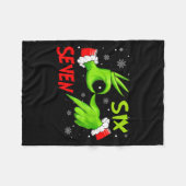 Funny Six Seven 67 Meme 6 7 Christmas Elf Hand Boy Fleece Deken (Voorkant (Horizontaal))