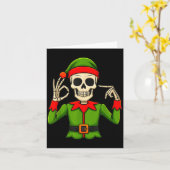 Funny Six Seven 67 Meme 6 7 Christmas Elf Hand Boy Kaart (Gele Bloem)