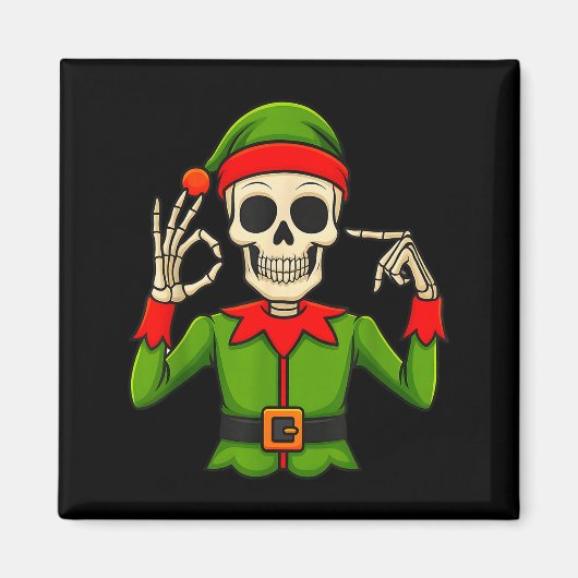 Funny Six Seven 67 Meme 6 7 Christmas Elf Hand Boy Magneet (Voorkant)