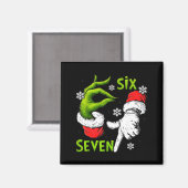 Funny Six Seven 67 Meme 6 7 Christmas Elf Hand Boy Magneet (Voorkant / Achterkant)
