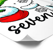 Funny Six Seven 67 Meme 6 7 Christmas Elf Hand Boy Poster (Hoek)