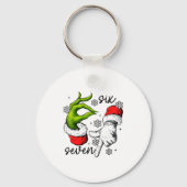 Funny Six Seven 67 Meme 6 7 Christmas Elf Hand Boy Sleutelhanger (Voorkant)