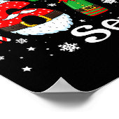 Funny Six Seven 67 Meme 6 7 Elf Santa Christmas Pa Poster (Hoek)