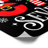 Funny Six Seven 67 Meme 6 7 Elf Santa Christmas Pa Poster (Hoek)