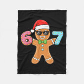 Funny Six Seven 67 Meme 6 7 Gingerbread Christmas  Fleece Deken (Voorkant)