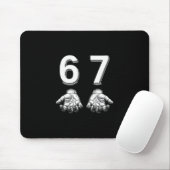 Funny Six Seven 67 Meme Gen Alpha Slang Hands  Muismat (Met muis)