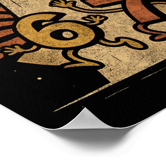 Funny Six Seven 67 Meme Internet Meme Ufo Gen Alph Poster (Hoek)