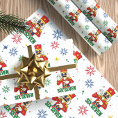 Funny Six Seven 67 Meme Nutcracker Christmas Humor Cadeaupapier