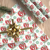 Funny Six Seven 67 Meme Retro Xmas Humor Christmas Cadeaupapier