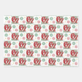 Funny Six Seven 67 Meme Retro Xmas Humor Christmas Inpakpapier Vel (Voorkant)