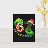 Funny Six Seven 67 Meme Santa Christmas Brainrot P Kaart (Gele Bloem)