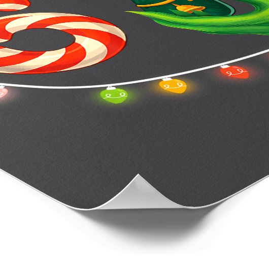 Funny Six Seven 67 Meme Santa Christmas Brainrot P Poster (Hoek)