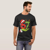 Funny Six Seven 67 Meme Santa Christmas Brainrot P T-shirt (Voorkant volledig)