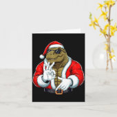 Funny Six Seven 67 Meme T-rex Christmas Men Boys T Kaart (Gele Bloem)