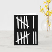 Funny Six Seven 67 Meme Tally Marks 6 7 Numbers Ki Kaart (Gele Bloem)