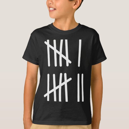 Funny Six Seven 67 Meme Tally Marks 6 7 Numbers Ki T-shirt (Voorkant)