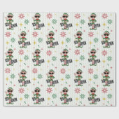 Funny Six Seven 67 Meme Xmas Elf Holiday Humor Cadeaupapier (Vlak)