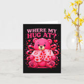 Funny Six Seven 67 Valentine Meme Where My Hug At  Kaart (Gele Bloem)