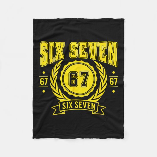 Funny Six Seven 6 7 67 Meme Gen Alpha Slang Boys G Fleece Deken (Voorkant)