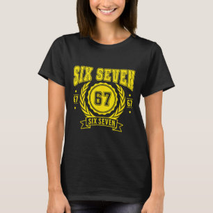 Funny Six Seven 6 7 67 Meme Gen Alpha Slang Boys G T-shirt
