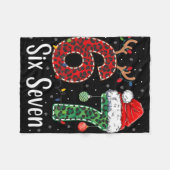 Funny Six Seven 6 7 Meme 67 Christmas Leopard Xmas Fleece Deken (Voorkant (Horizontaal))