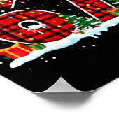 Funny Six Seven 6 7 Meme 67 Christmas Red Plaid Xm Poster (Hoek)