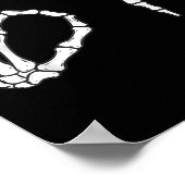 Funny Six Seven 6 7 Meme 67 Skeleton Hand Hallowee Poster (Hoek)