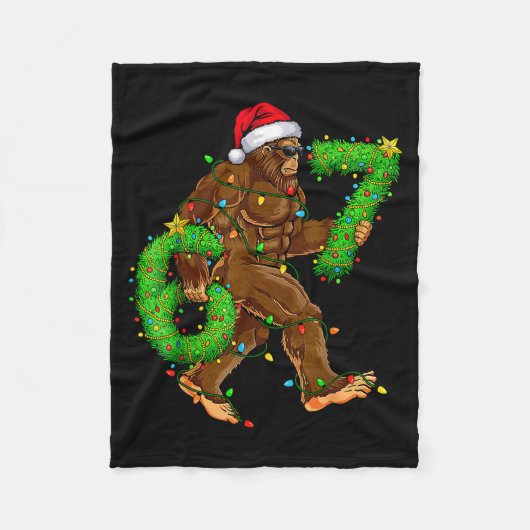 Funny Six Seven 6 7 Meme Bigfoot Christmas Shirts  Fleece Deken (Voorkant)