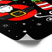 Funny Six Seven 6 7 Meme Christmas Santa Elf Numbe Poster (Hoek)