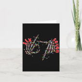 Funny Six Seven 6 7 Meme Couple Christmas Hand Ske Kaart (Voorkant)