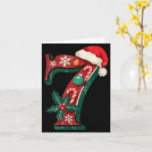 Funny Six Seven 6 7 Meme Design Couples Christmas  Kaart (Gele Bloem)