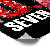 Funny Six Seven 6 7 Meme For Men Women Kids Valent Poster (Hoek)