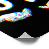 Funny Six Seven 6 7 Meme Gen Alpha Slang 67 Glitch Poster (Hoek)