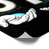 Funny Six Seven 6 7 Meme Gen Alpha Slang 6 7 Hands Poster (Hoek)