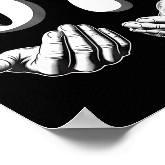 Funny Six Seven 6 7 Meme Men Women Kids  Poster (Hoek)