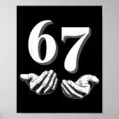 Funny Six Seven 6 7 Meme Men Women Kids  Poster (Voorkant)