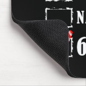 Funny Six Seven 6-7 Meme Nice Naughty 67 Christmas Muismat (Hoek)