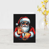 Funny Six Seven 6 7 Meme Santa Christmas Shirt Men Kaart (Gele Bloem)