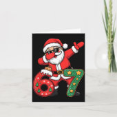 Funny Six Seven 6 7 Meme Santa Dab Christmas Dabbi Kaart (Voorkant)