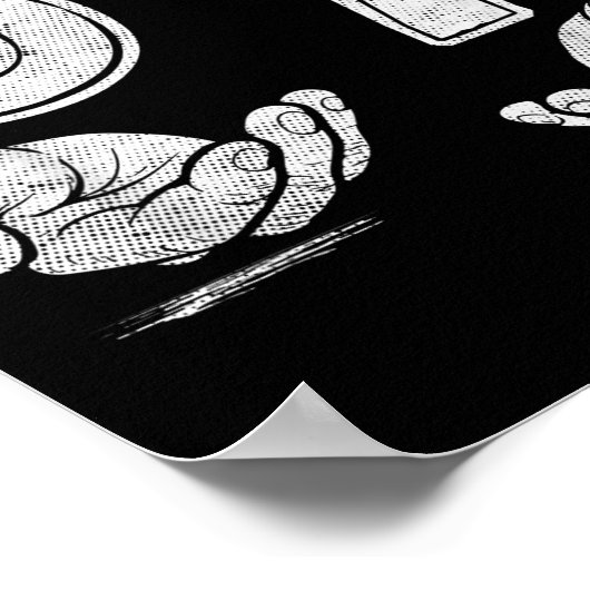 Funny Six Seven 6 7 Meme Shirt 6 7 Hands  Poster (Hoek)