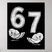 Funny Six Seven 6 7 Meme Shirt 6 7 Hands  Poster (Voorkant)