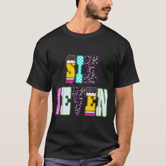 Funny Six Seven 6 7 Meme Teacher Design For Men Wo T-shirt (Voorkant)