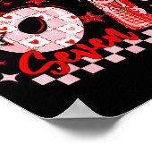 Funny Six Seven 6 7 Meme Valentine Girl  Poster (Hoek)