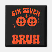 Funny Six Seven 6 7 Meme Valentine Hearts Valentin Magneet (Voorkant)