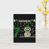 Funny Six Seven 6 7 Ugly Christmas Sweaters For Co Kaart (Gele Bloem)