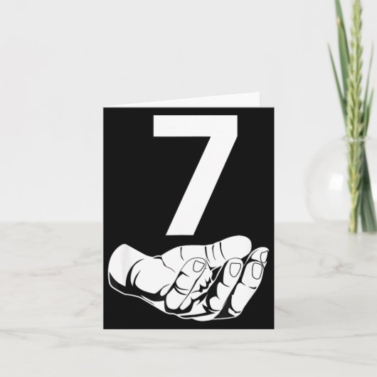 Funny Six Seven Gen Alpha Slang Meme 6 7 Matching Kaart (Voorkant)